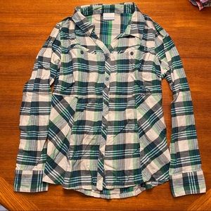 Colombia plaid button up flannel
